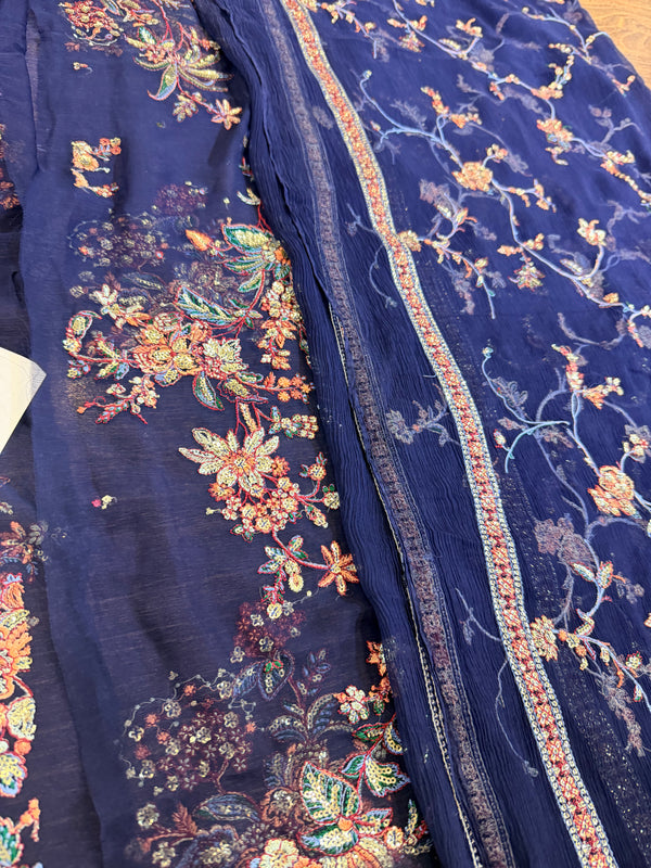 Hussain Rehar blue wedding edition