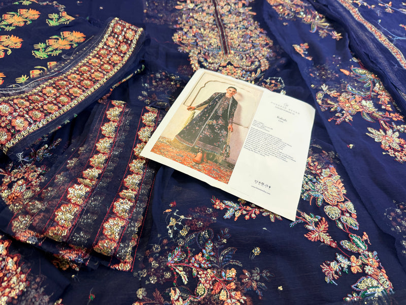 Hussain Rehar blue wedding edition