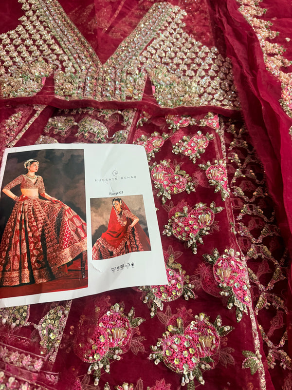 Hussain Rehar red wedding edition