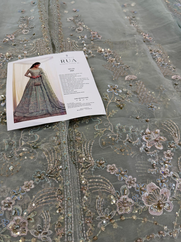 Faiza Saqlain mint wedding edition chiffon