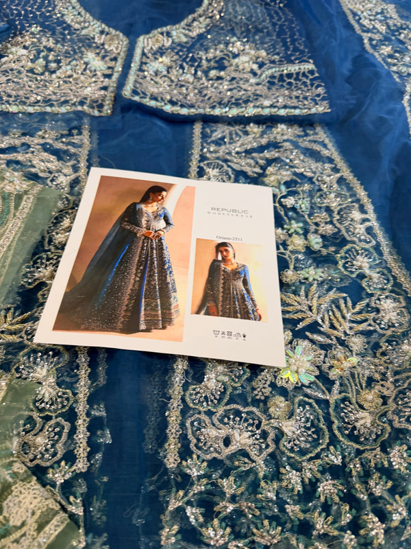 Republic womenswear teal blue  wedding edition