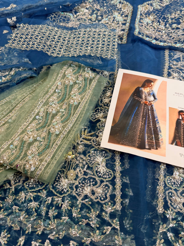 Republic womenswear teal blue  wedding edition