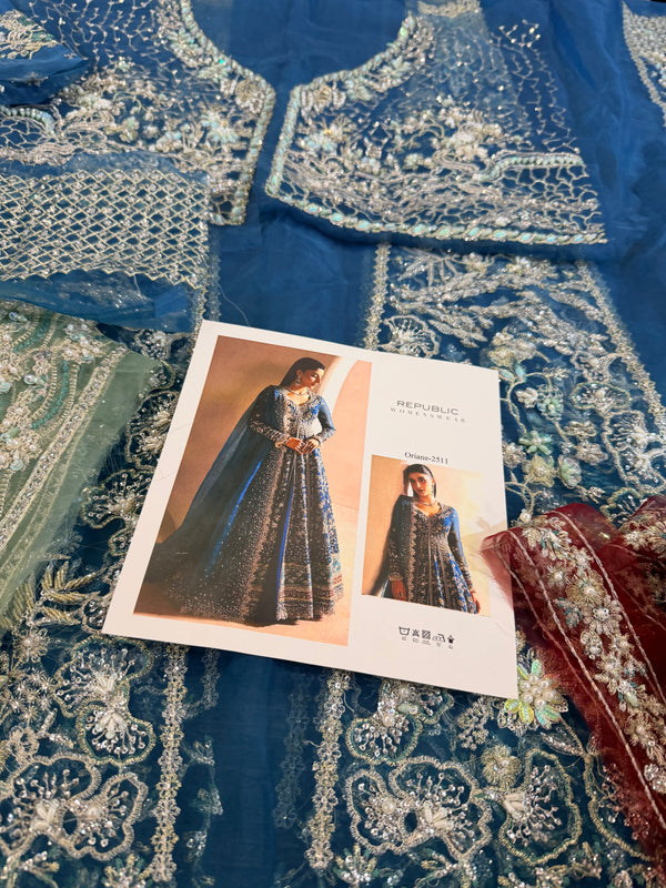 Republic womenswear teal blue  wedding edition