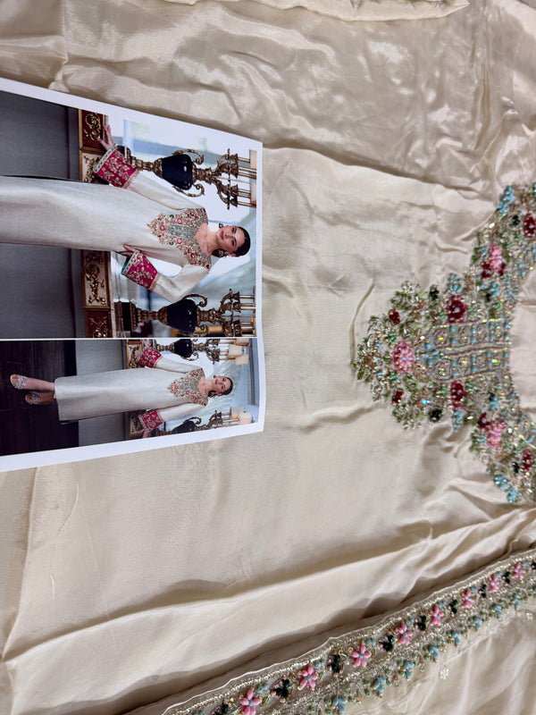 Alina khan white multi wedding edition