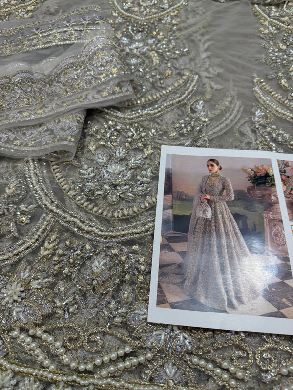 kanwal malik grey maxy wedding edition