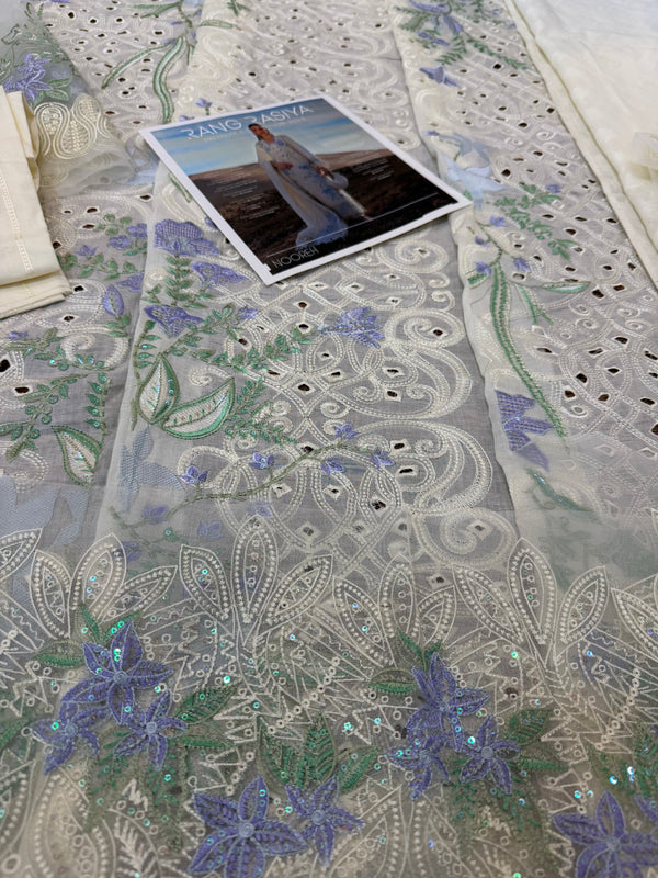 Rangrasya white multi lawn