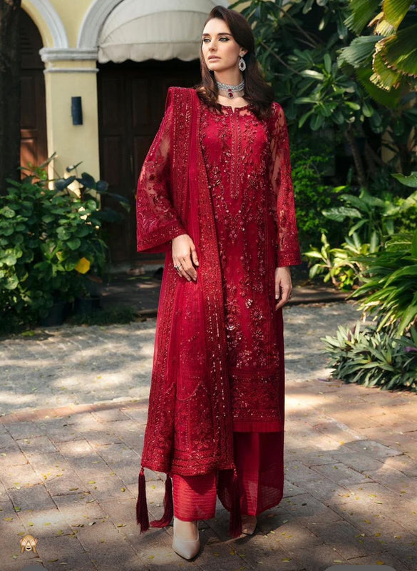 Gulaal red bridal chiffon collection