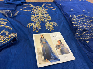 Khaka blue wedding edition