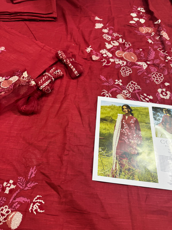 Coco by Zara shahjahan red winter collection