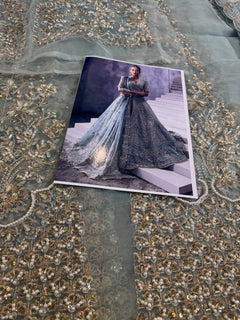 Afrozeh sky bridal chiffon edition