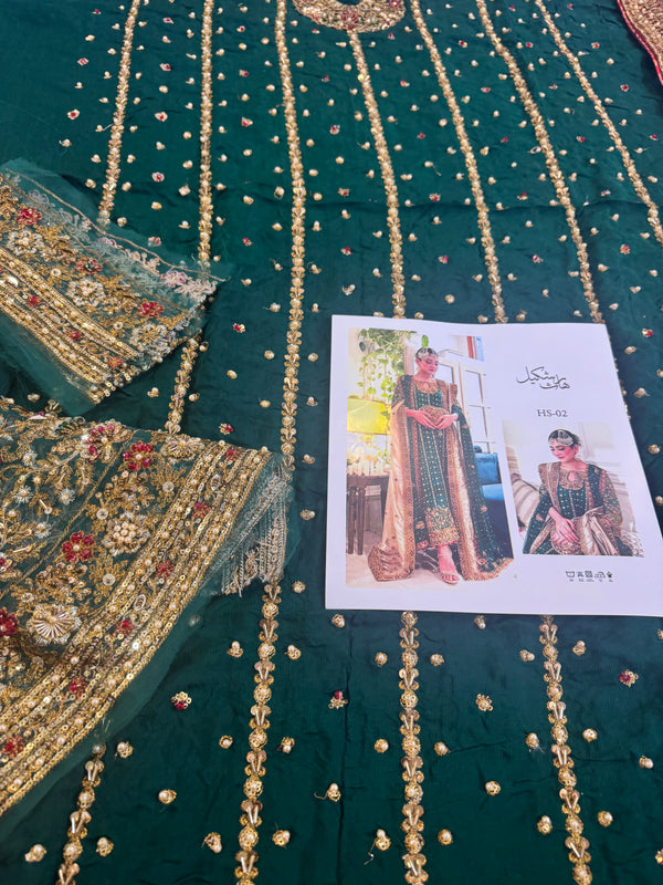 Haris Shakeel green  wedding edition