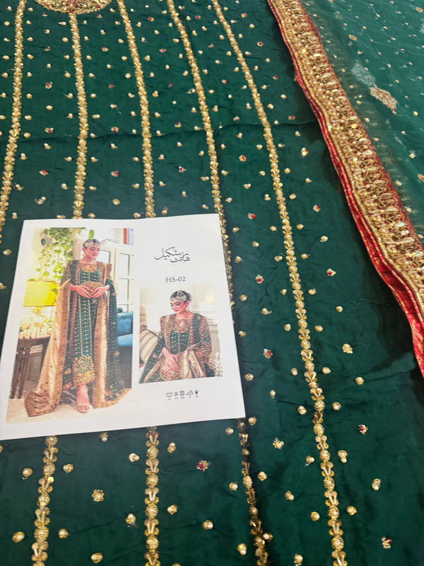 Haris Shakeel green  wedding edition