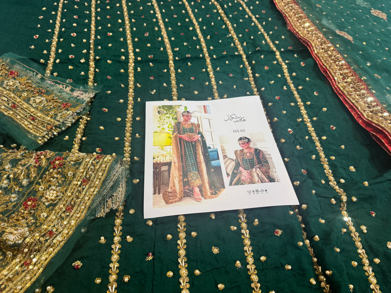 Haris Shakeel green  wedding edition