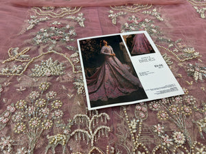 Maria B pink 16 panelled wedding edition