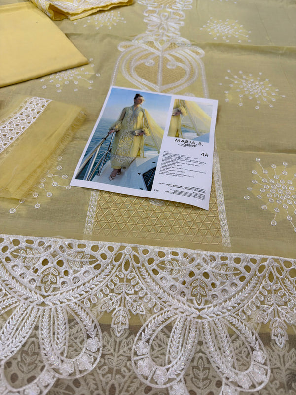Maria B yellow lawn 2026