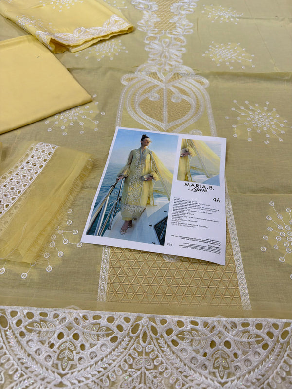 Maria B yellow lawn 2026