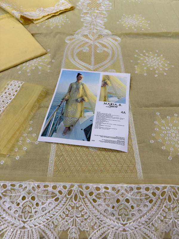 Maria B yellow lawn 2026