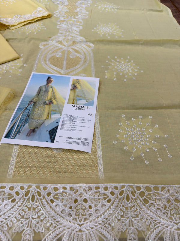 Maria B yellow lawn 2026