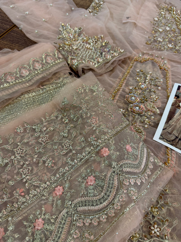 Faiza saqlain pink wedding edition