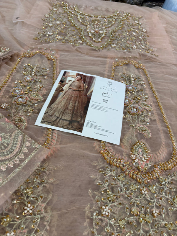 Faiza saqlain pink wedding edition