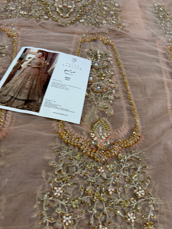 Faiza saqlain pink wedding edition