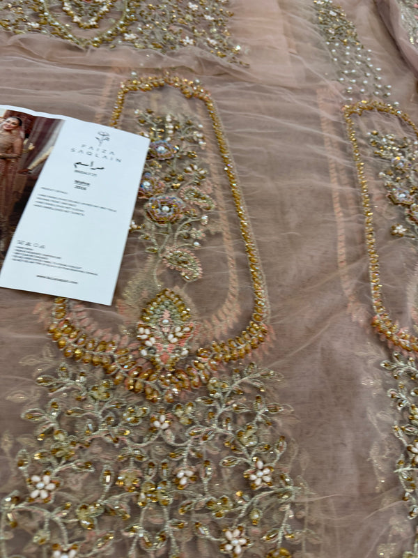 Faiza saqlain pink wedding edition