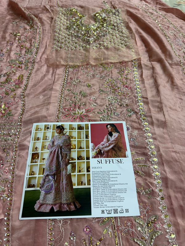 Suffuse by sana yasir pink wedding edition