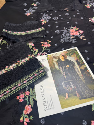 Sobia Nazir black lawn 2025