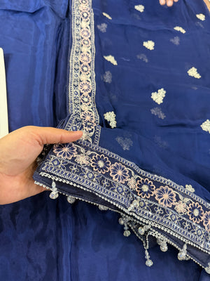 Kanwal Malik blue wedding edition