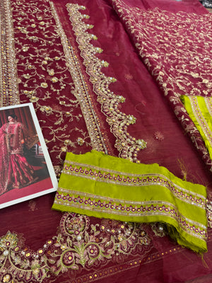 Mohsin Naveed Ranjha red wedding edition