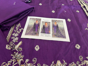 Sehrish Nadeem purple wedding edition