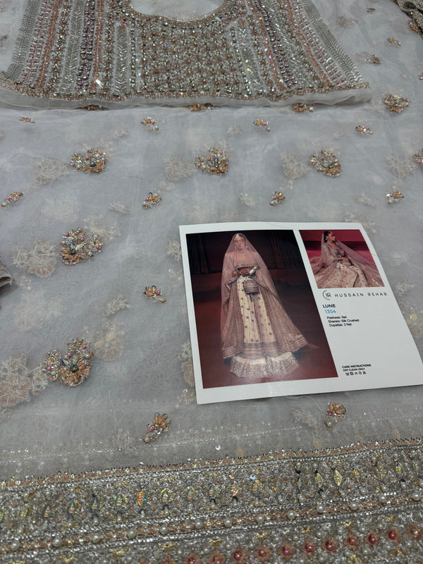 Hussain rehar ivory multi  wedding edition