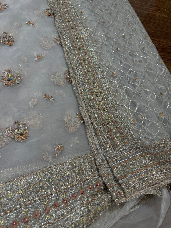 Hussain rehar ivory multi  wedding edition