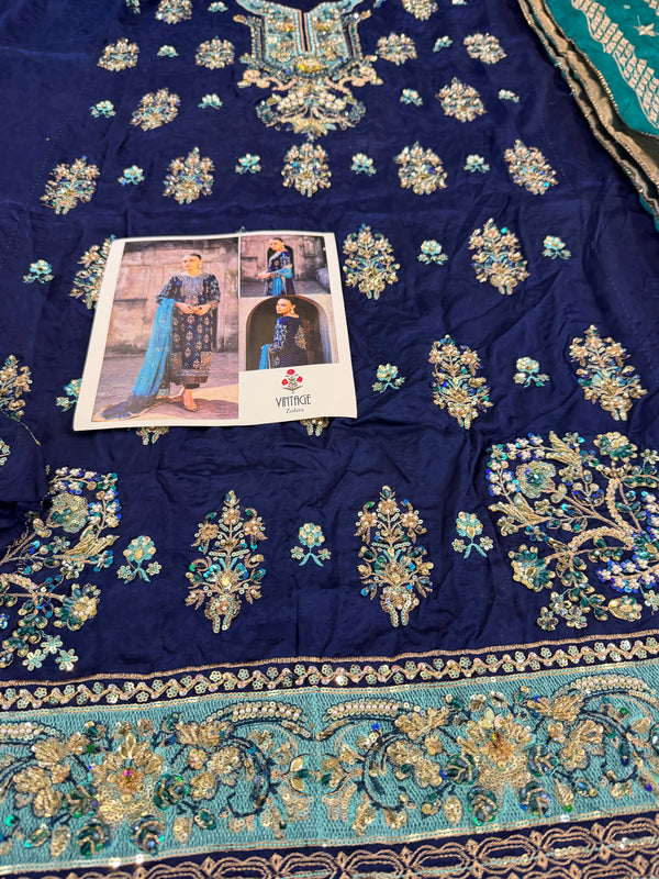 Vintage blue bridal wedding edition