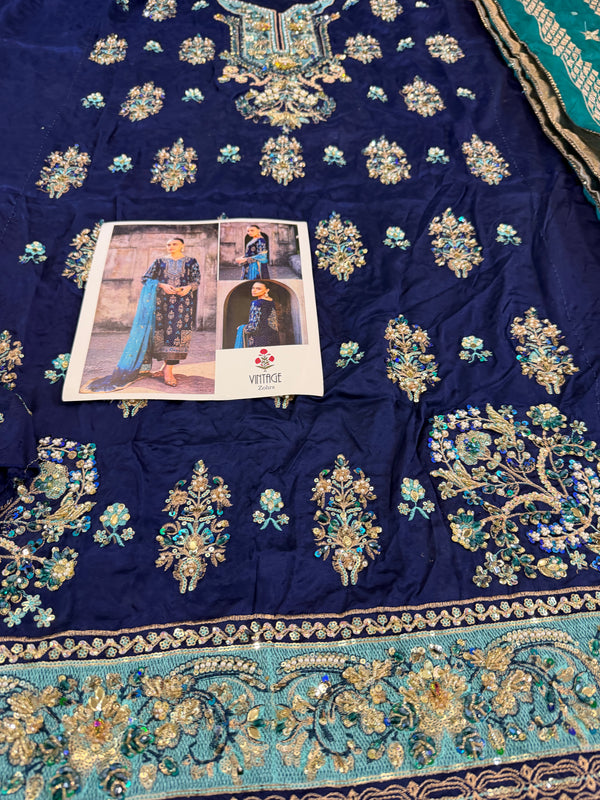 Vintage blue bridal wedding edition