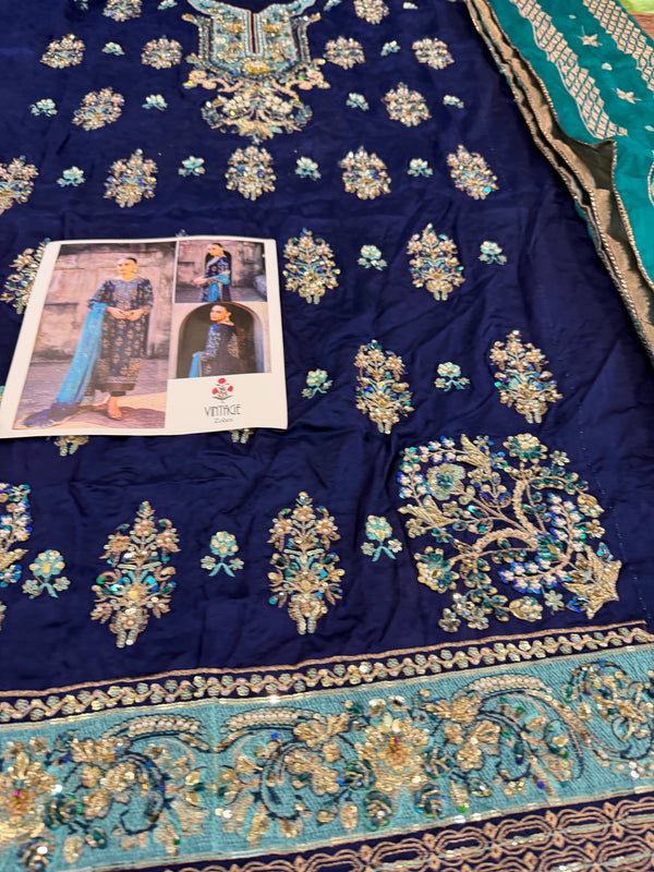 Vintage blue bridal wedding edition