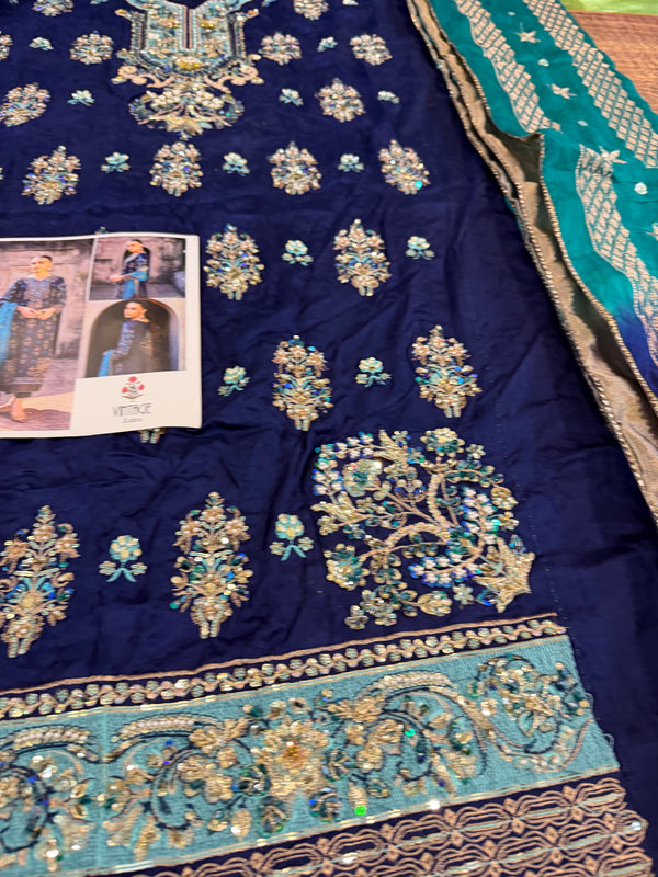 Vintage blue bridal wedding edition