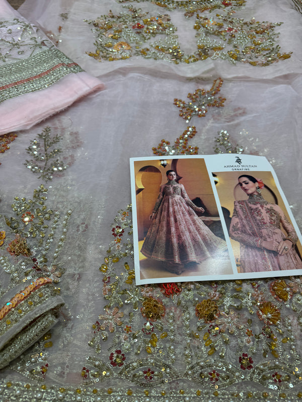 Ahmad Sultan pink chiffon wedding edition