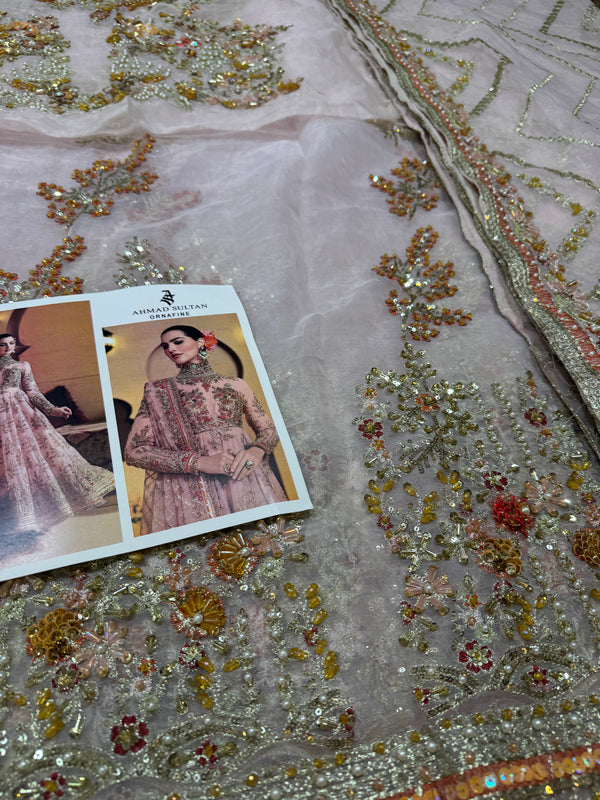 Ahmad Sultan pink chiffon wedding edition