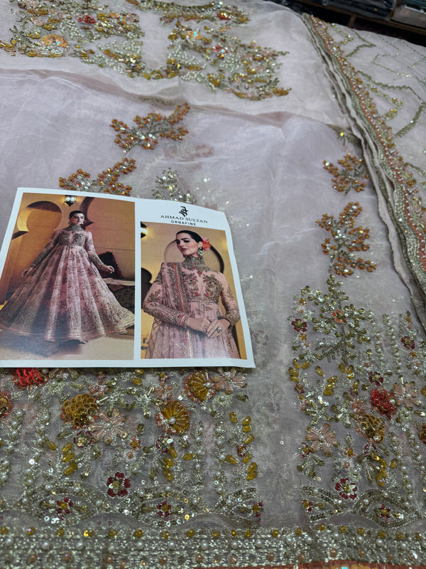 Ahmad Sultan pink chiffon wedding edition