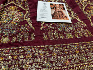 Mohsin Naveed Ranjha red bridal wedding collection