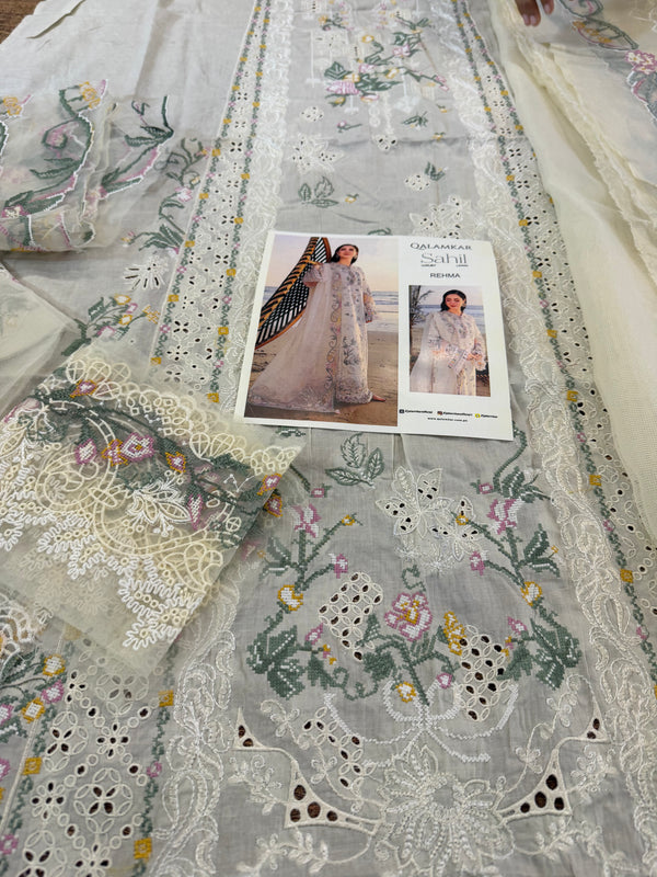 Qalamqar ivory multi lawn 2026