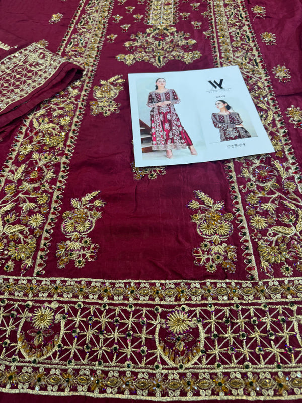 Waqar Asgar meroon bridal wedding edition