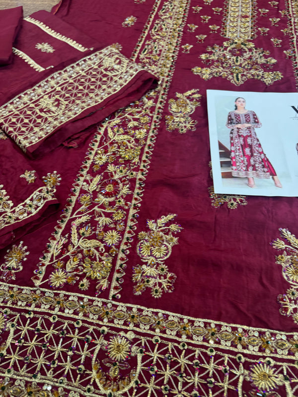 Waqar Asgar meroon bridal wedding edition