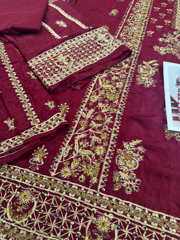 Waqar Asgar meroon bridal wedding edition
