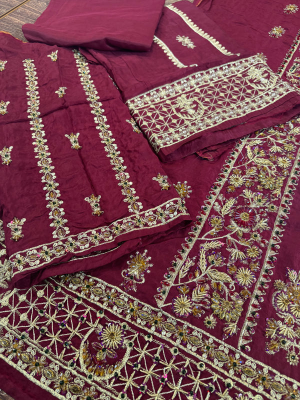 Waqar Asgar meroon bridal wedding edition