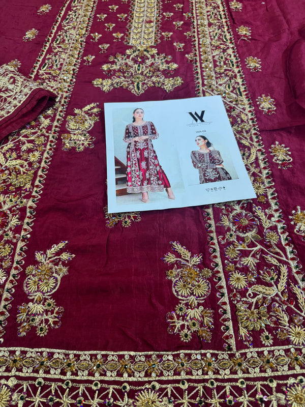 Waqar Asgar meroon bridal wedding edition