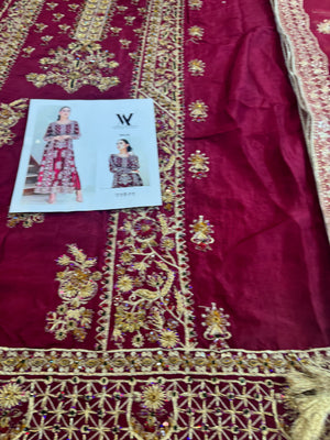 Waqar Asgar meroon bridal wedding edition