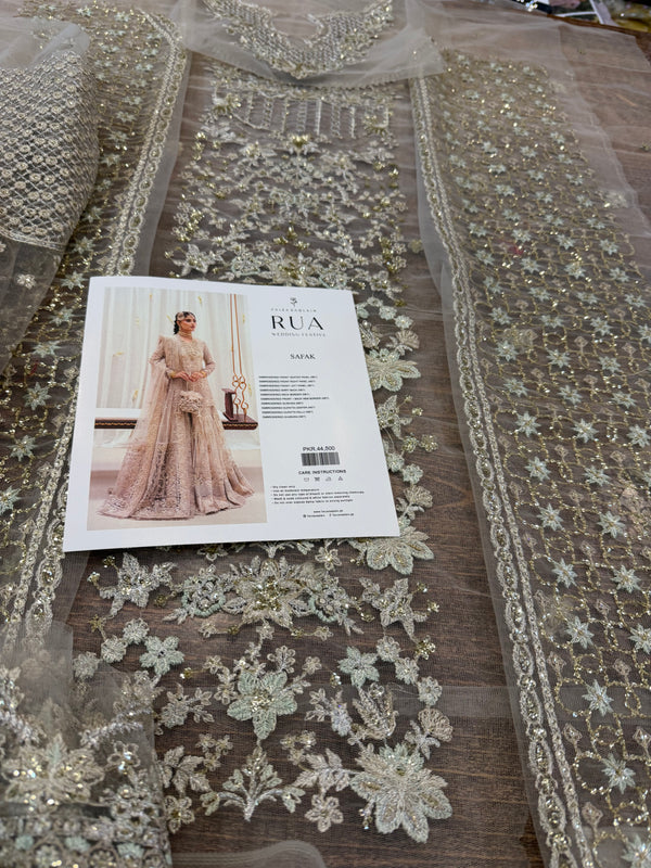 Faiza Saqlain ivory boski white wedding edition