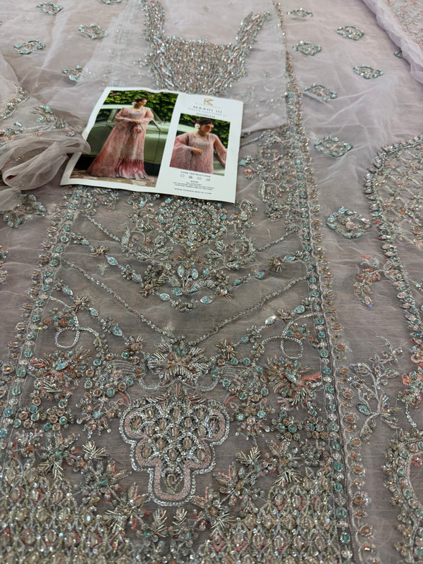 Kanwal Malik pink bridal chiffon collection